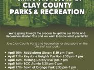 Parks and Rection Master Plan - Public Input Meeting
