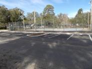 New parking for the tennis and basketball courts