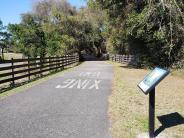 Clay County Library Story Walk on the Palatka-Lake Butler Rails to Trails