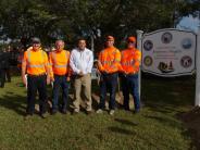 Public Works Crew at Trail Head groundbreaking ceremony